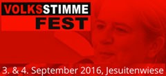 Volksstimme Fest 2016 - 3. und 4. September 2016 - Prater, Jesuitenwiese