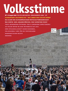 Cover der Juli/August-Ausgabe der Volksstimme