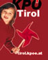 Aufschlagbild auf der page der KP&Ouml_-Tirol: Mädchen mit Windrad (frischer Wind in die Politik)